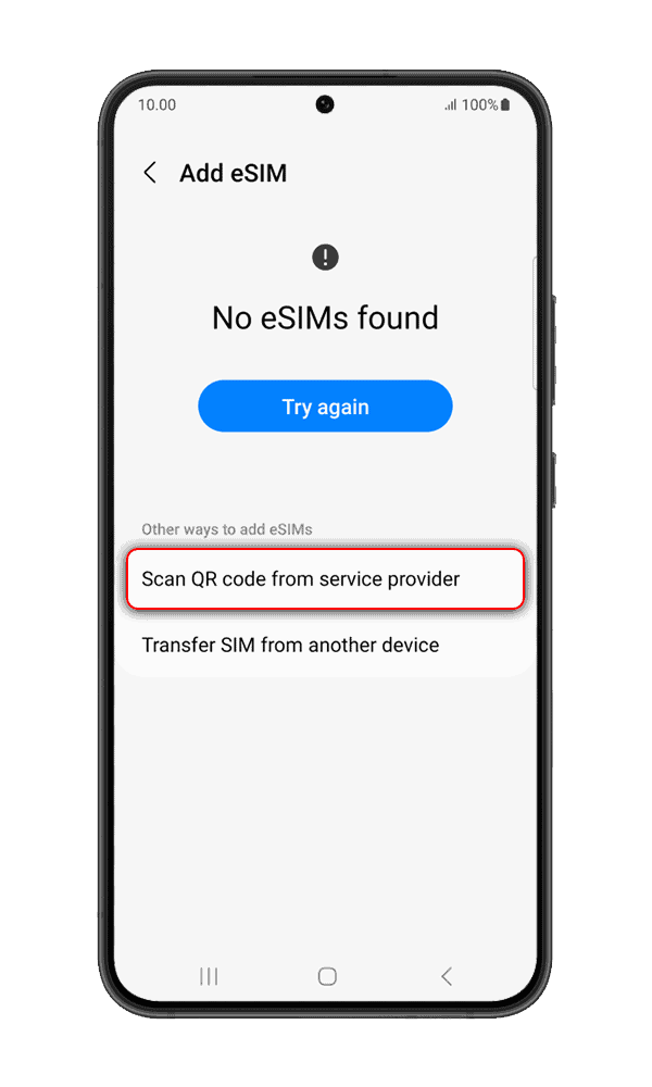 step 4 esim samsung